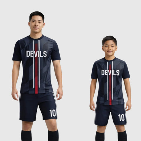 SB 1108 Black Sublimation Custom Soccer Jersey Adult & Youth Unisex