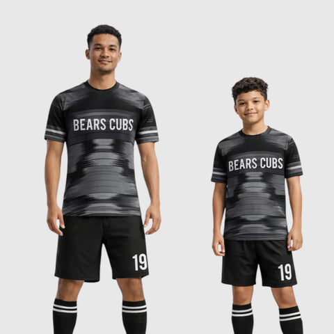SB 1112 Black Sublimation Custom Soccer Jersey Adult & Youth Unisex