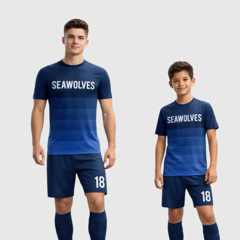 SB 1121 Blue Sublimation Custom Soccer Jersey Adult & Youth Unisex