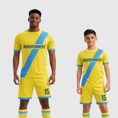 SB 1122 Yellow Sublimation Custom Soccer Jersey Adult & Youth Unisex