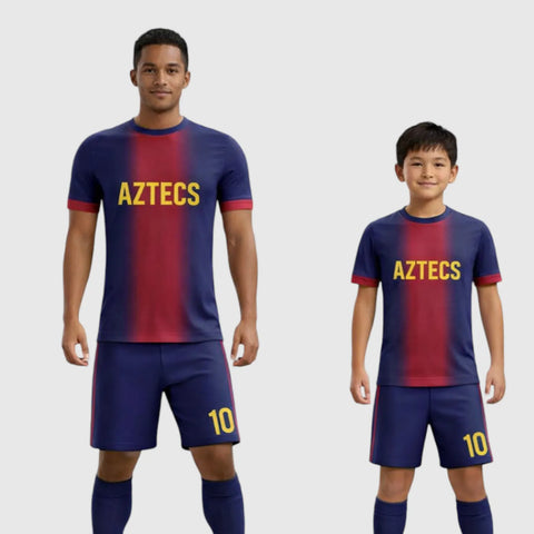 SB 1145 Blue/Red Sublimation Custom Soccer Jersey Adult & Youth Unisex