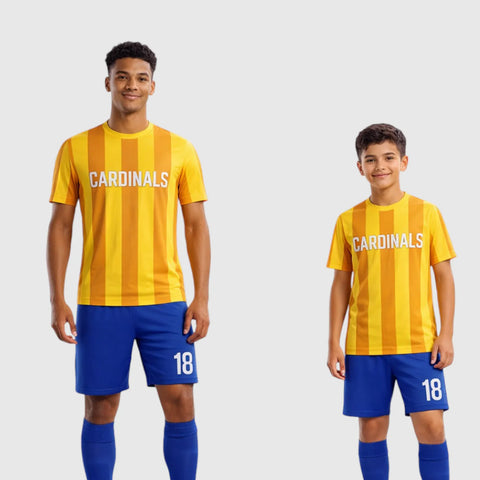 SB 1146 Yellow/Blue Sublimation Custom Soccer Jersey Adult & Youth Unisex