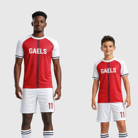 SB 1147 Red/White Sublimation Custom Soccer Jersey Adult & Youth Unisex