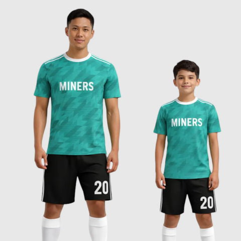 SB 1151 Green/Black Sublimation Custom Soccer Jersey Adult & Youth Unisex
