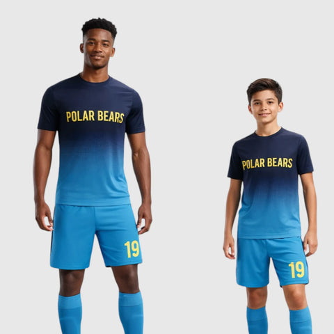 SB 1153 Blue Sublimation Custom Soccer Jersey Adult & Youth Unisex