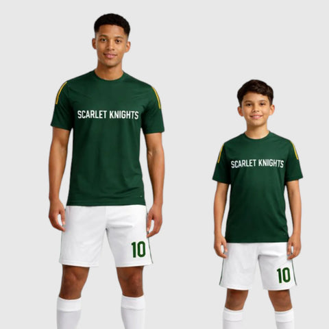 SB 1158 Green/White Sublimation Custom Soccer Jersey Adult & Youth Unisex