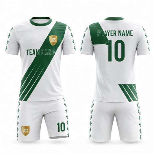 SB 1163 White Sublimation Custom Soccer Jersey Adult & Youth Unisex