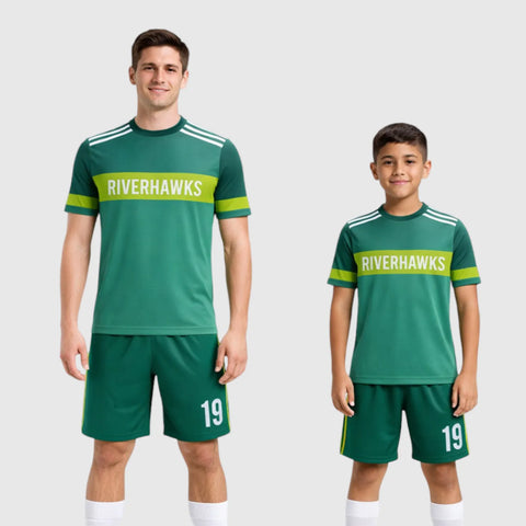 SB 1167 Green Sublimation Custom Soccer Jersey Adult & Youth Unisex