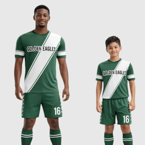 SB 1168 Green Sublimation Custom Soccer Jersey Adult & Youth Unisex