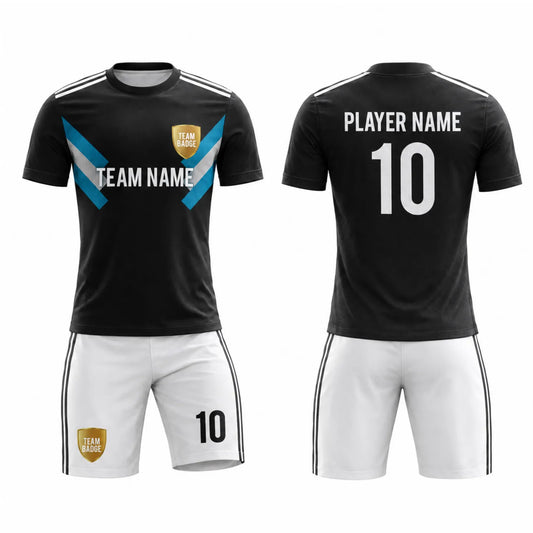 SB 1175 Black/White Sublimation Custom Soccer Jersey Adult & Youth Unisex