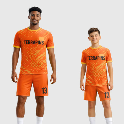 SB 1176 Orange Sublimation Custom Soccer Jersey Adult & Youth Unisex