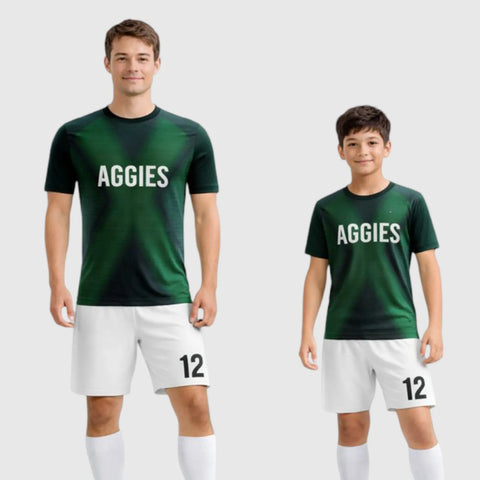 SB 1183 Green/White Sublimation Custom Soccer Jersey Adult & Youth Unisex