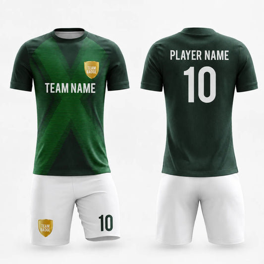 SB 1183 Green/White Sublimation Custom Soccer Jersey Adult & Youth Unisex