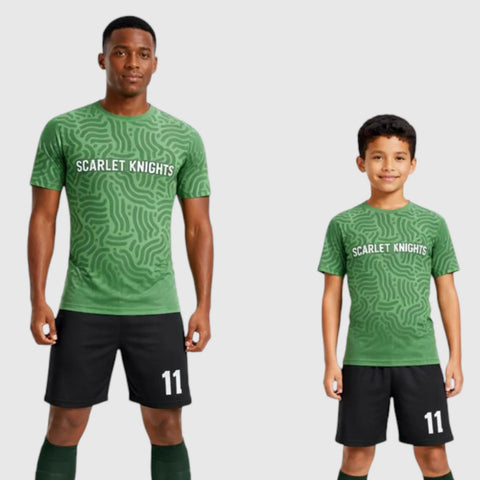 SB 1185 Green Sublimation Custom Soccer Jersey Adult & Youth Unisex
