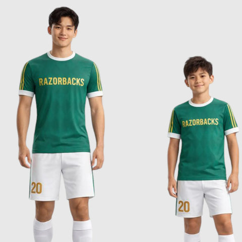 SB 1186 Green/White Sublimation Custom Soccer Jersey Adult & Youth Unisex