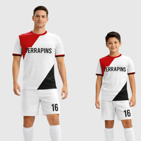 SB 1193 White Sublimation Custom Soccer Jersey Adult & Youth Unisex