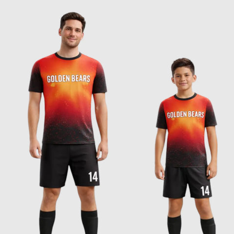 SB 1198 Black Sublimation Custom Soccer Jersey Adult & Youth Unisex