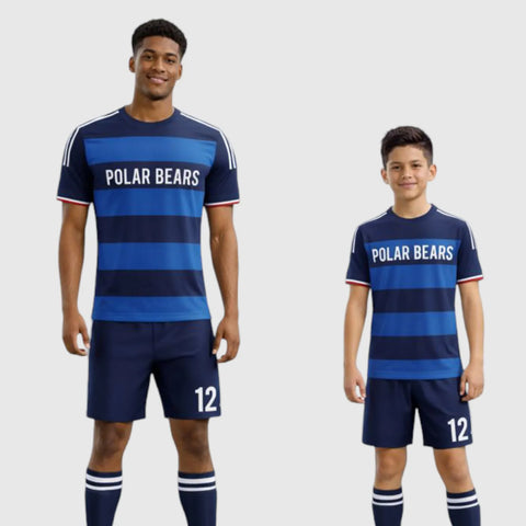SB 1199 Blue Sublimation Custom Soccer Jersey Adult & Youth Unisex