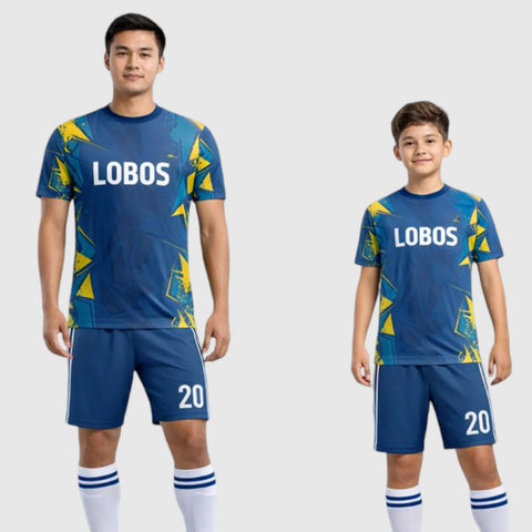 SB 1206 Blue Sublimation Custom Soccer Jersey Adult & Youth Unisex