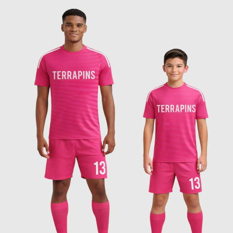 SB 1208 Pink Sublimation Custom Soccer Jersey Adult & Youth Unisex