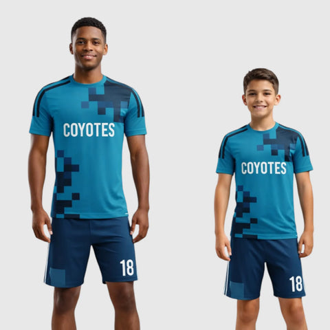 SB 1209 Blue Sublimation Custom Soccer Jersey Adult & Youth Unisex