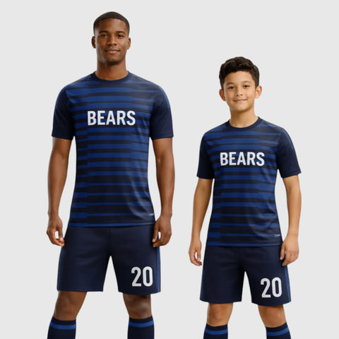 SB 1215 Black Sublimation Custom Soccer Jersey Adult & Youth Unisex
