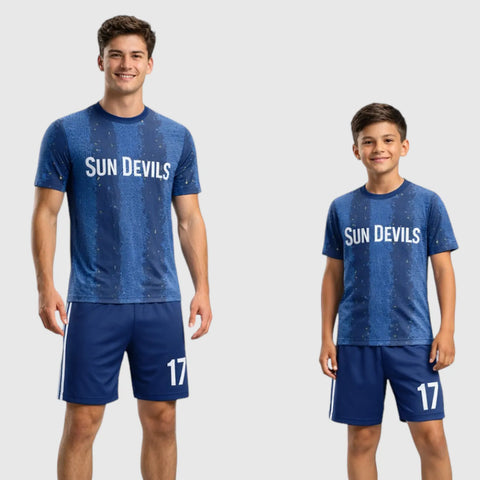 SB 1217 Blue Sublimation Custom Soccer Jersey Adult & Youth Unisex