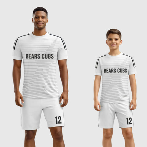 SB 1220 White Sublimation Custom Soccer Jersey Adult & Youth Unisex