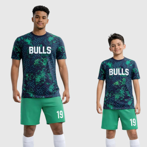 SB 1225 Green Sublimation Custom Soccer Jersey Adult & Youth Unisex
