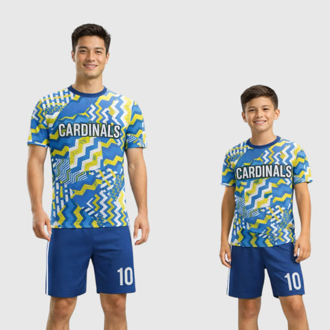 SB 1231 Blue Sublimation Custom Soccer Jersey Adult & Youth Unisex