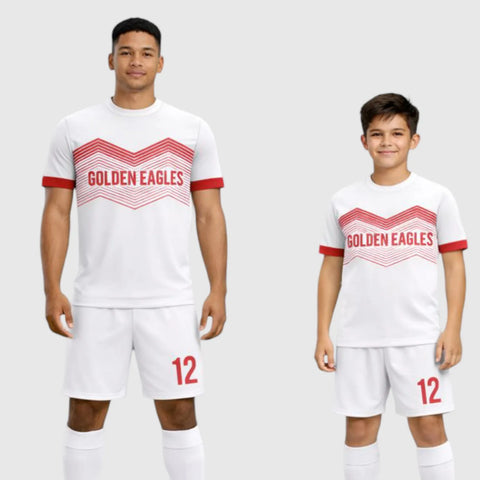 SB 1232 White Sublimation Custom Soccer Jersey Adult & Youth Unisex