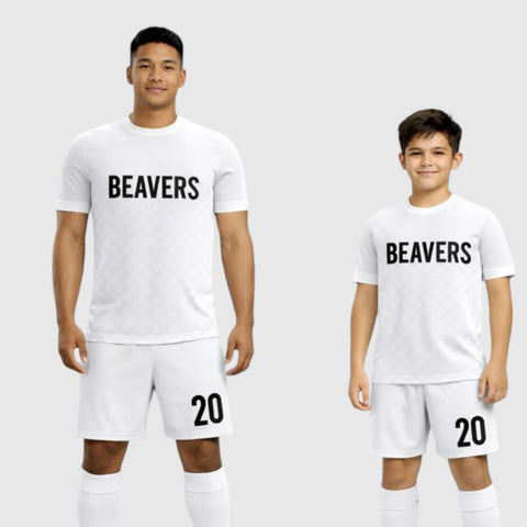 SB 1237 White Sublimation Custom Soccer Jersey Adult & Youth Unisex