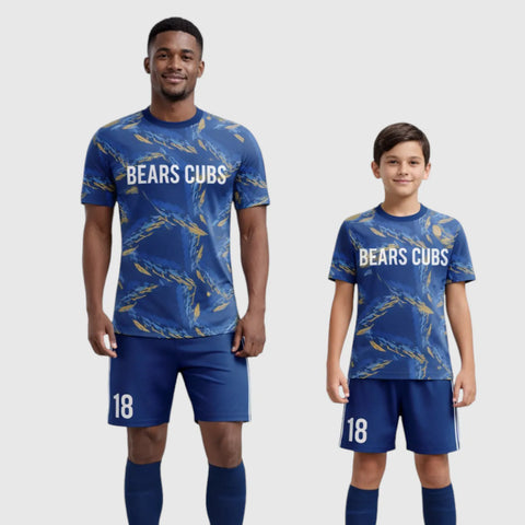 SB 1238 Blue Sublimation Custom Soccer Jersey Adult & Youth Unisex
