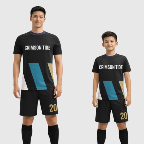 SB 1246 Black Sublimation Custom Soccer Jersey Adult & Youth Unisex