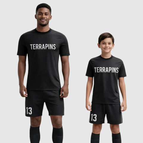 SB 1251 Black Sublimation Custom Soccer Jersey Adult & Youth Unisex