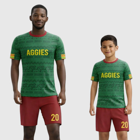 SB 1261 Green and Red Sublimation Custom Soccer Jersey Adult & Youth Unisex