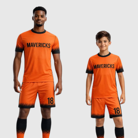 SB 1267 Orange Sublimation Custom Soccer Jersey Adult & Youth Unisex