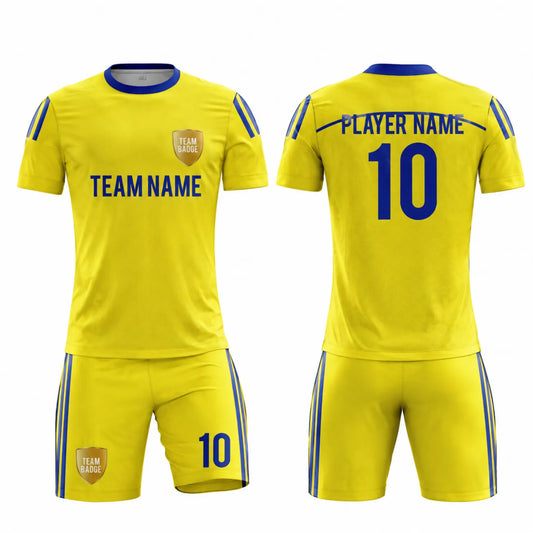 SB 1273 Yellow Sublimation Custom Soccer Jersey Adult & Youth Unisex