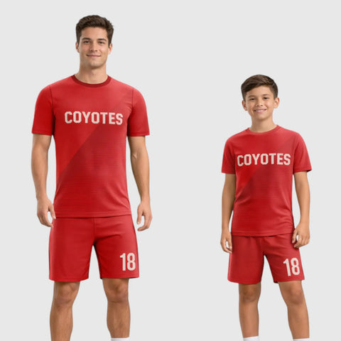 SB 1277 Red Sublimation Custom Soccer Jersey Adult & Youth Unisex