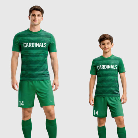 SB 12782 Green Sublimation Custom Soccer Jersey Adult & Youth Unisex