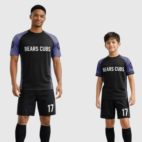 SB 12788 Black Sublimation Custom Soccer Jersey Adult & Youth Unisex