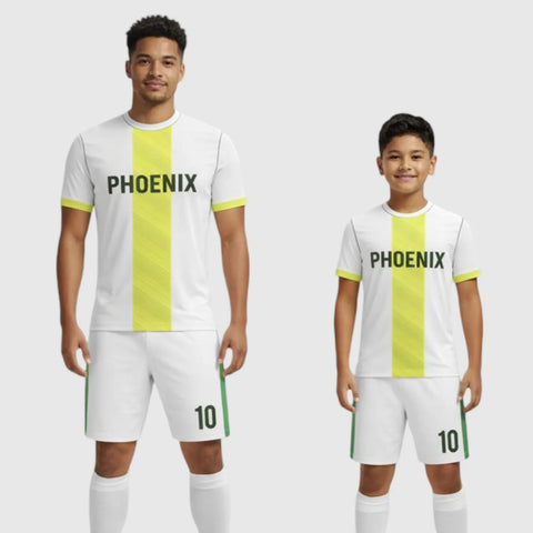 SB 12789 White Sublimation Custom Soccer Jersey Adult & Youth Unisex