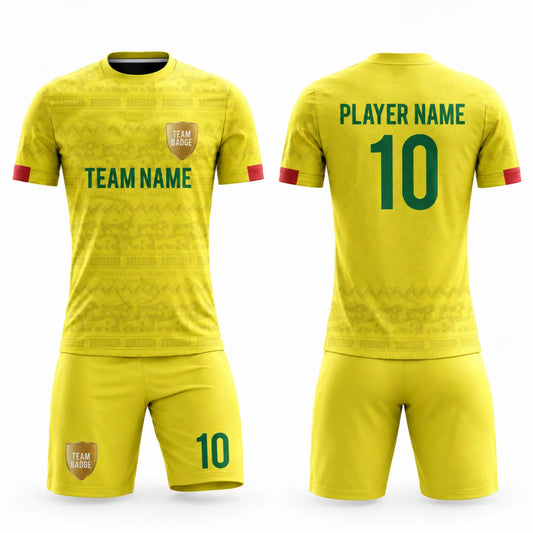 SB 1278 Yellow Sublimation Custom Soccer Jersey Adult & Youth Unisex