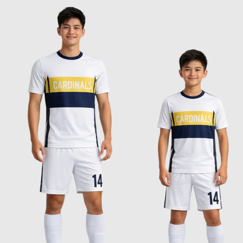 SB 12795 White Sublimation Custom Soccer Jersey Adult & Youth Unisex
