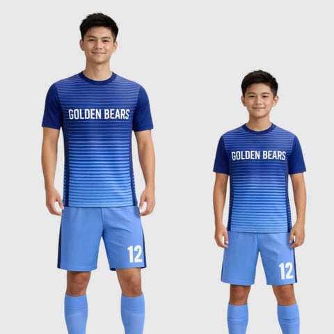 SB 12799 Blue Sublimation Custom Soccer Jersey Adult & Youth Unisex