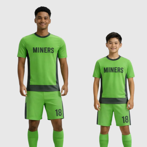 SB 12801 Green Sublimation Custom Soccer Jersey Adult & Youth Unisex