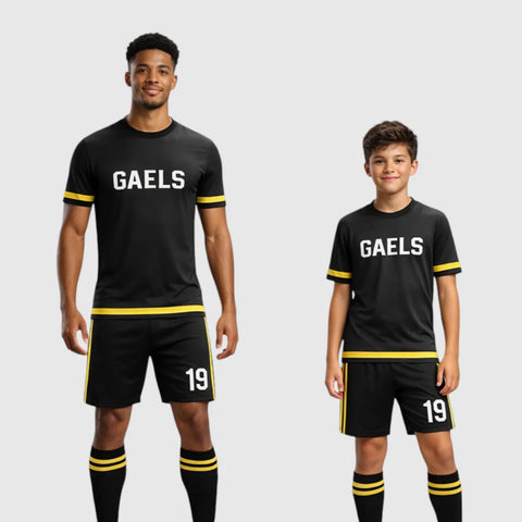 SB 12804 Black Sublimation Custom Soccer Jersey Adult & Youth Unisex