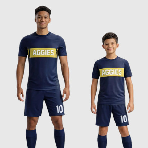 SB 12809 Navy and Black Sublimation Custom Soccer Jersey Adult & Youth Unisex