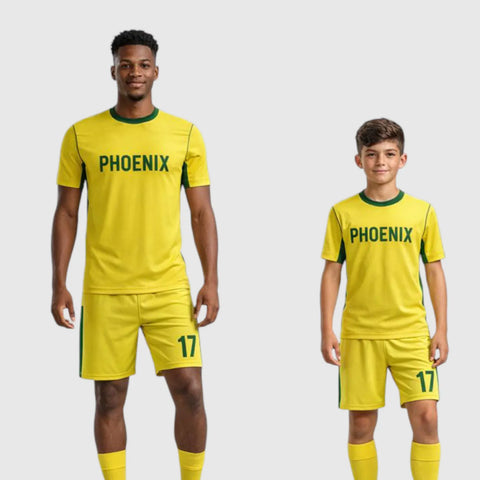 SB 12816 Yellow Sublimation Custom Soccer Jersey Adult & Youth Unisex