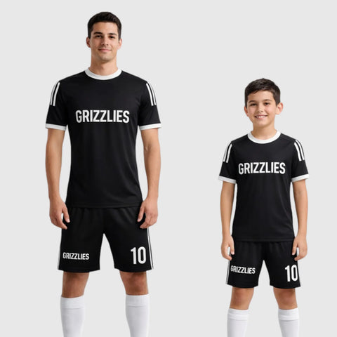 SB 12818 Black Sublimation Custom Soccer Jersey Adult & Youth Unisex